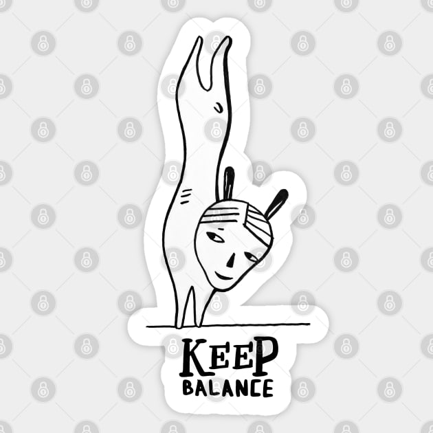 KEEP BALANCE Sticker by Daria Kusto